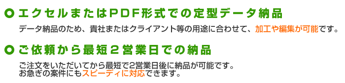 レポーティングサービスの特長イメージ
